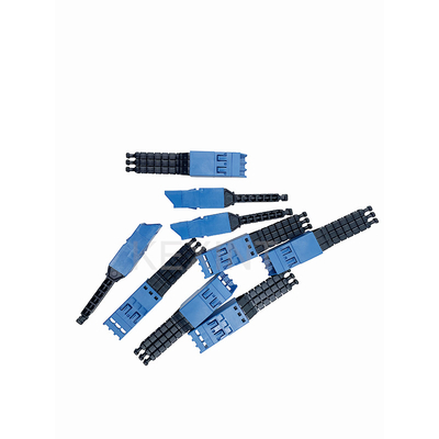 KEXINT ELiMENT MDC 3 Port Adapter Single Mode Blue With 3 Dust Plugs Match MDC Patch Cord