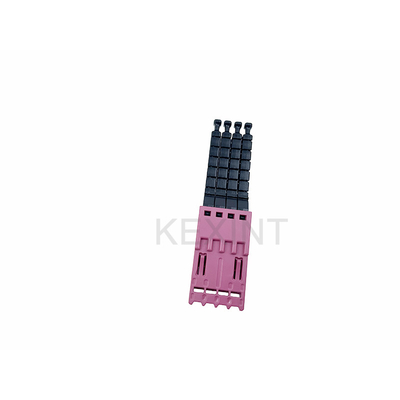 KEXINT ELiMENT MDC 4 Port Adapter Mmultimode Heather Violet With 4 Dust Plugs Match MDC Patch Cord