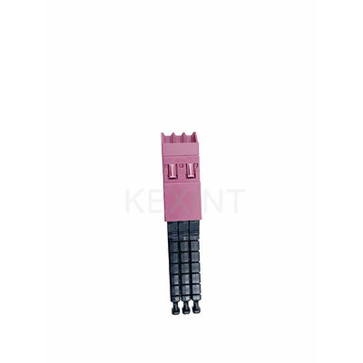 KEXINT ELiMENT MDC 3 Port Adapter Mmultimode Heather Violet With 3 Dust Plugs Match MDC Patch Cord