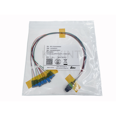 KEXINT MTP (MPO) Female APC To MDC 16 Fiber Breakout Single Mode (9/125) Fiber Optic Patch Cord