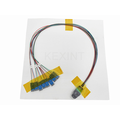 KEXINT MTP (MPO) Female APC To MDC 16 Fiber Breakout Single Mode (9/125) Fiber Optic Patch Cord