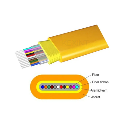 KEXINT GJFDKBV 12 Core G657A1 Fiber Indoor Flat Ribbon Fiber Optical Cable