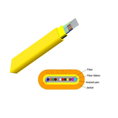 KEXINT GJFDKBV 12 Core G657A1 Fiber Indoor Flat Ribbon Fiber Optical Cable