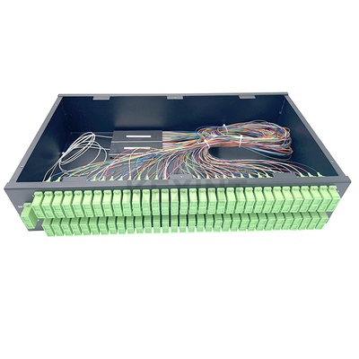 KEXINT 2 PCS 1X 64 SC APC Fiber Optic PLC Splitter 2U ODF 19 Inch Rack Fiber Optic Patch Panel