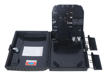 16 Core Outdoor Fiber Optic Distribution Cabinet Black PC ABS PE Fiber Splicing 1*16