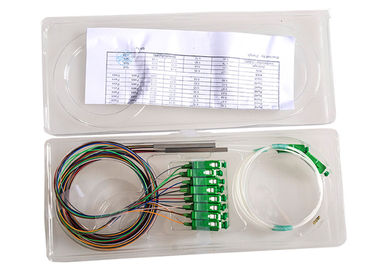 ABS 1x8 Optical Splitter 10.3dB Miniature High Stability Reliability