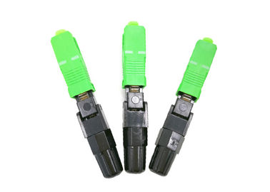 FTTH SC APC Fiber Optic Quick Connector Can be reused 55 mm Long Fast Connector