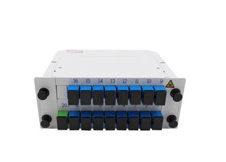 PLC Fiber Optic Beam Splitter LGX 1X16 Good Channel To Channel Uniformity