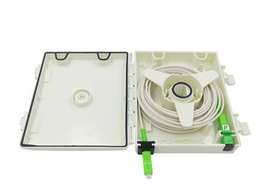 Desk Waterproof FTTH Distribution Box 1 Core 2 Cores SC Pigtail Adaptor