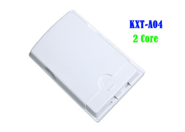 2 Core Mini FTTH Distribution Terminal Box Flame Retardant SC APC Adapters Include