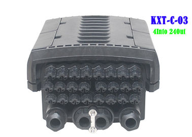 96 Core  4 Into 24 Out Multicore Joint Fiber Optic Closure Enclosure Outdoor IP68 1 X 16 PLC Splitter Support