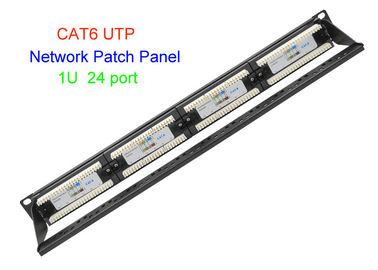 1U 19 Inch UTP Copper Lan Cable 2U CAT5E CAT6 24 48 Port RJ45 Network Patch Panel