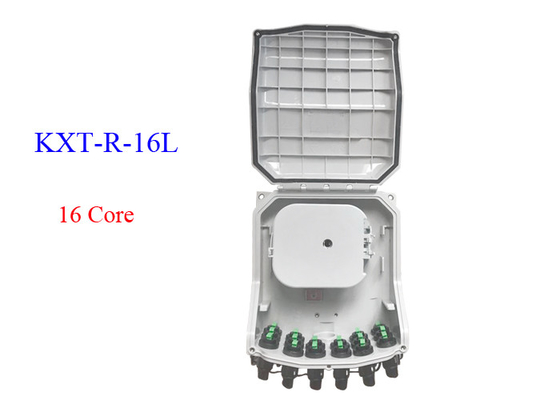 16 Cores Fiber Optic Distribution Terminal Box Waterproof HUAWEI CORNING Wall Mounting