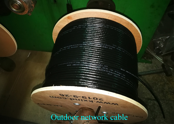 CAT6 UTP 2 Core G657A2 Fiber Optic Network Cable Photoelectric Composite POE reverse power supply
