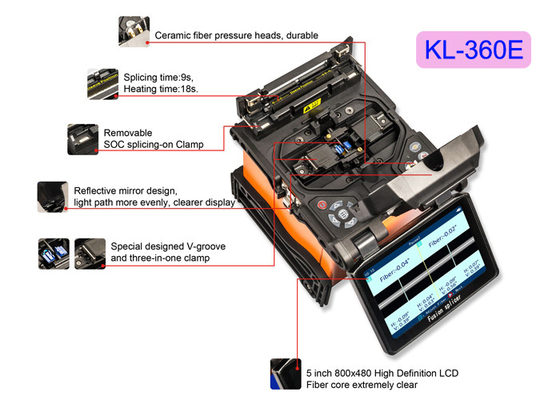 FTTH Handheld Fiber Optic Tools Splicer Electric Fusion Machine KL-630E Optical Power Meter