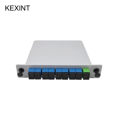 1*8  Fiber Optic PLC Splitter Fibre Separation Single Mode LGX SC/UPC Connector Box