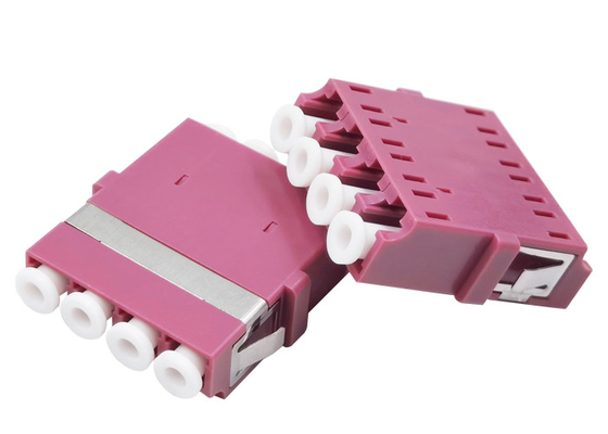 LC/PC 4P FTTx OM3 Fiber Optical Adapters For FTTH Box