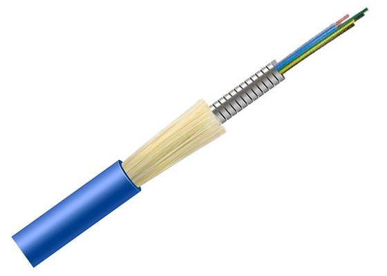 G657A2 8core Armored Fiber Optic Cable 0.6 Tube SOS 400N