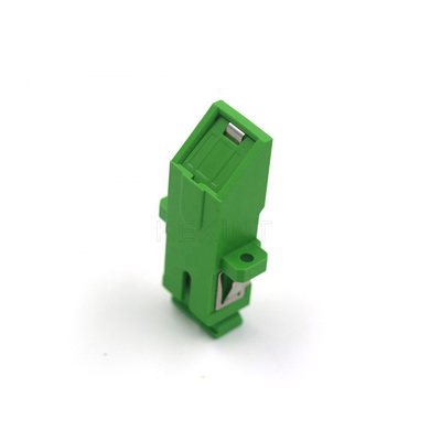 Green SC APC 0.2db FTTH Fiber Optical Shutter Adapter