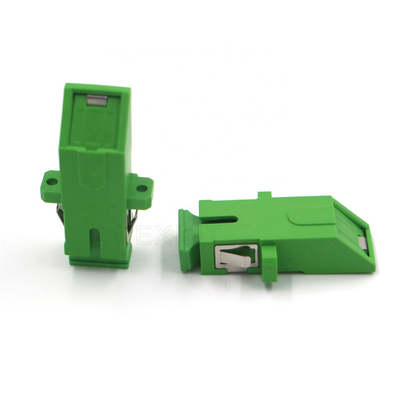 Green SC APC 0.2db FTTH Fiber Optical Shutter Adapter