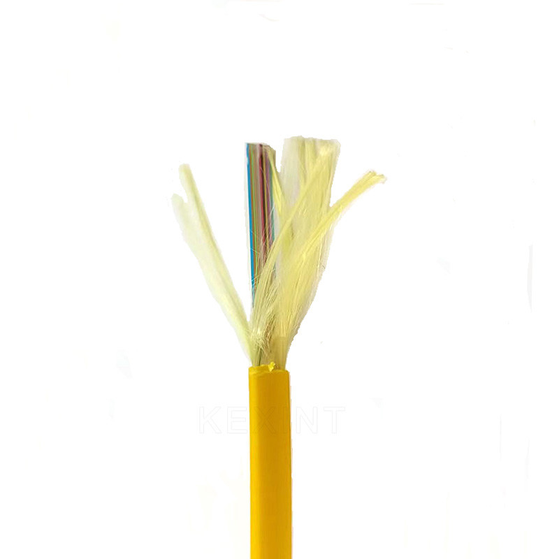 KEXINT GJDFBH Indoor Flat Ribbon Fiber Optic Cable 2-12 Cores SM MM