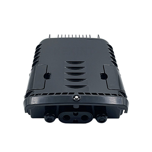 2 In 2 Out Black PC ABS Fiber Optic Distribution Box KEXINT FTTH IP65 Waterproof