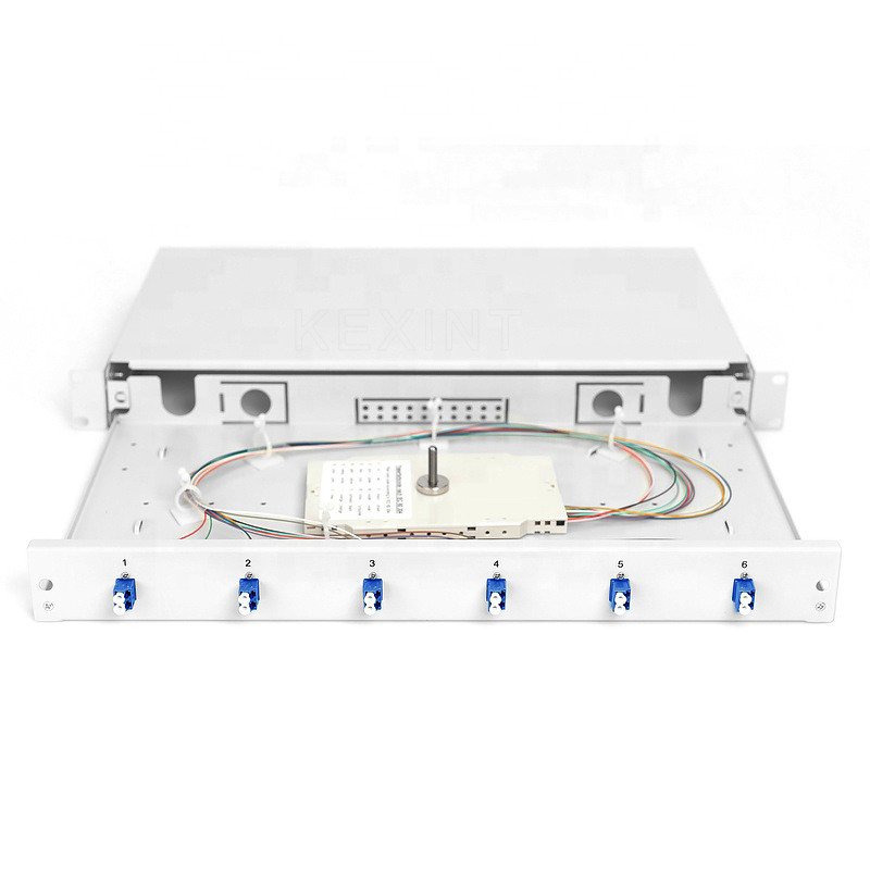 6 To 12 Core Fiber Optic Patch Panel ODF FTTH Fully Assembled With Adapters Pigtails