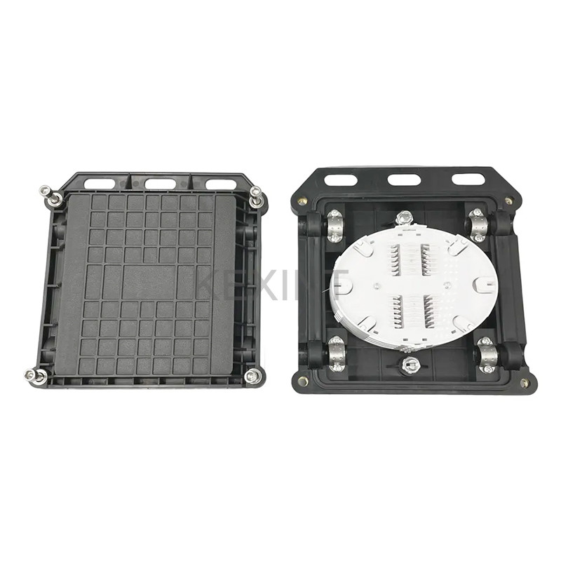 KEXINT 12 24 Core 2 Enter 2 Out IP66 Waterproof Wall Hanging Overhead Direct Buried Fiber Optic Splice Closure