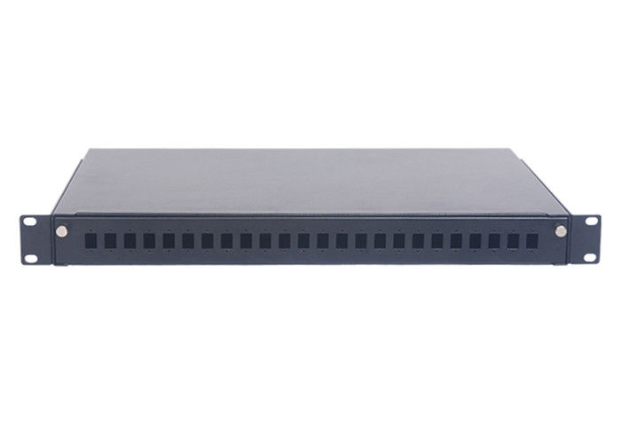1U 24 Ports SC ODF Optical Rack Fiber Patch Panel 19 Inch Pull-out Type