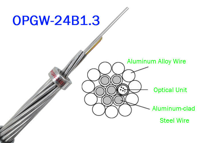 OPGW ADSS Fiber Optic Cable 24B1.3 Range 60 130 Power Telecommunication Outer material Metal wires