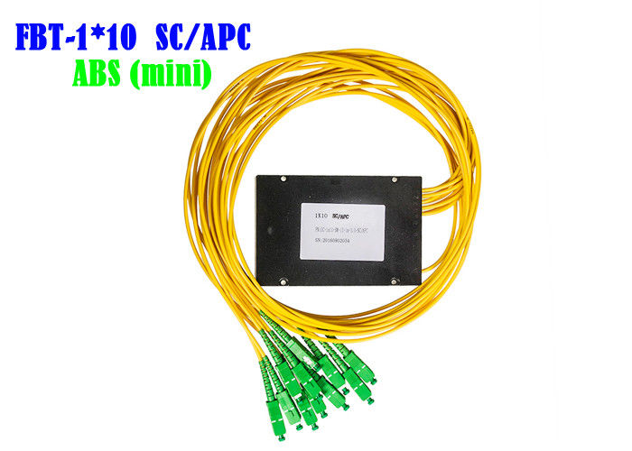 CCTV Telecom FBT 1×10 Optical WDM Splitter SC/APC 1310 1550 Splitter 50/50 ABS 1*10