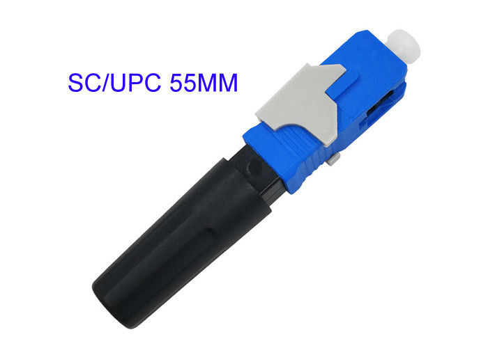SC/UPC Fast Fiber Optic Quick Connector 0.3dB Insertion Loss 50cm Straight Type