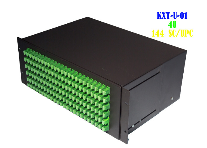 Residential Rack Fiber Patch Panel 4U , Rack Mount Ethernet Patch Panel ...