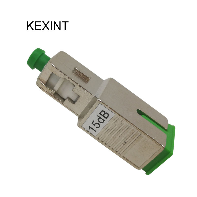 Fixed Fiber Optical Attenuator 10 DB 15 Db , LC UPC Single Mode Attenuator