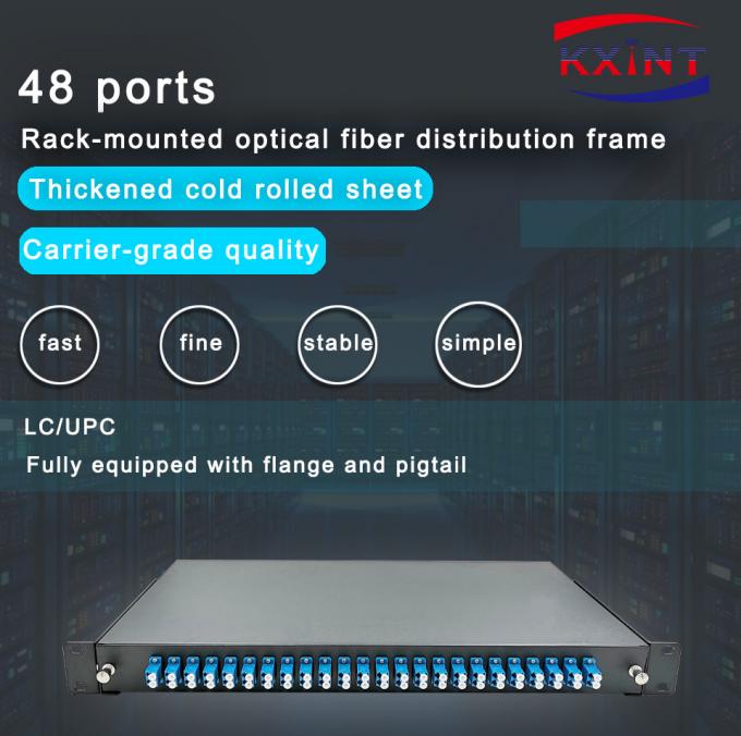 1u 19 Lc Upc 48 Cores Odf Rack Fiber Patch Panel Frame Drawer Type